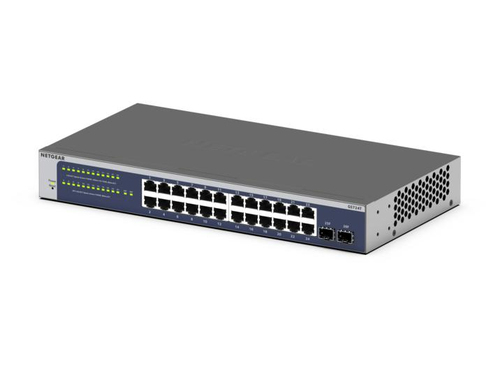 NETGEAR GS724Tv6 Managed L2+/L3 Gigabit Ethernet (10/100/1000) 1U Blue, Grey - Image 2