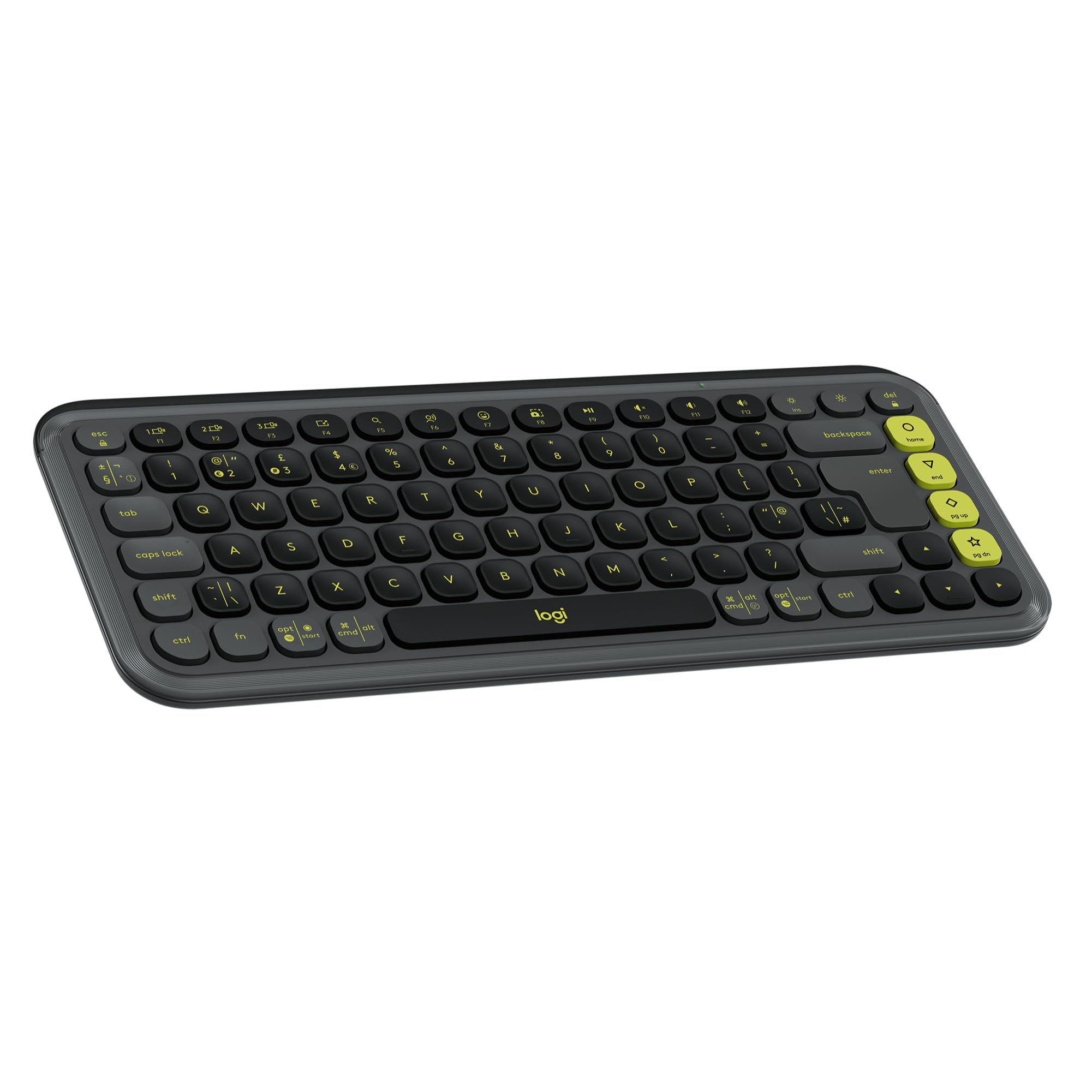 Logitech POP Icon Keys keyboard Universal Bluetooth QWERTY UK English Graphite, Green