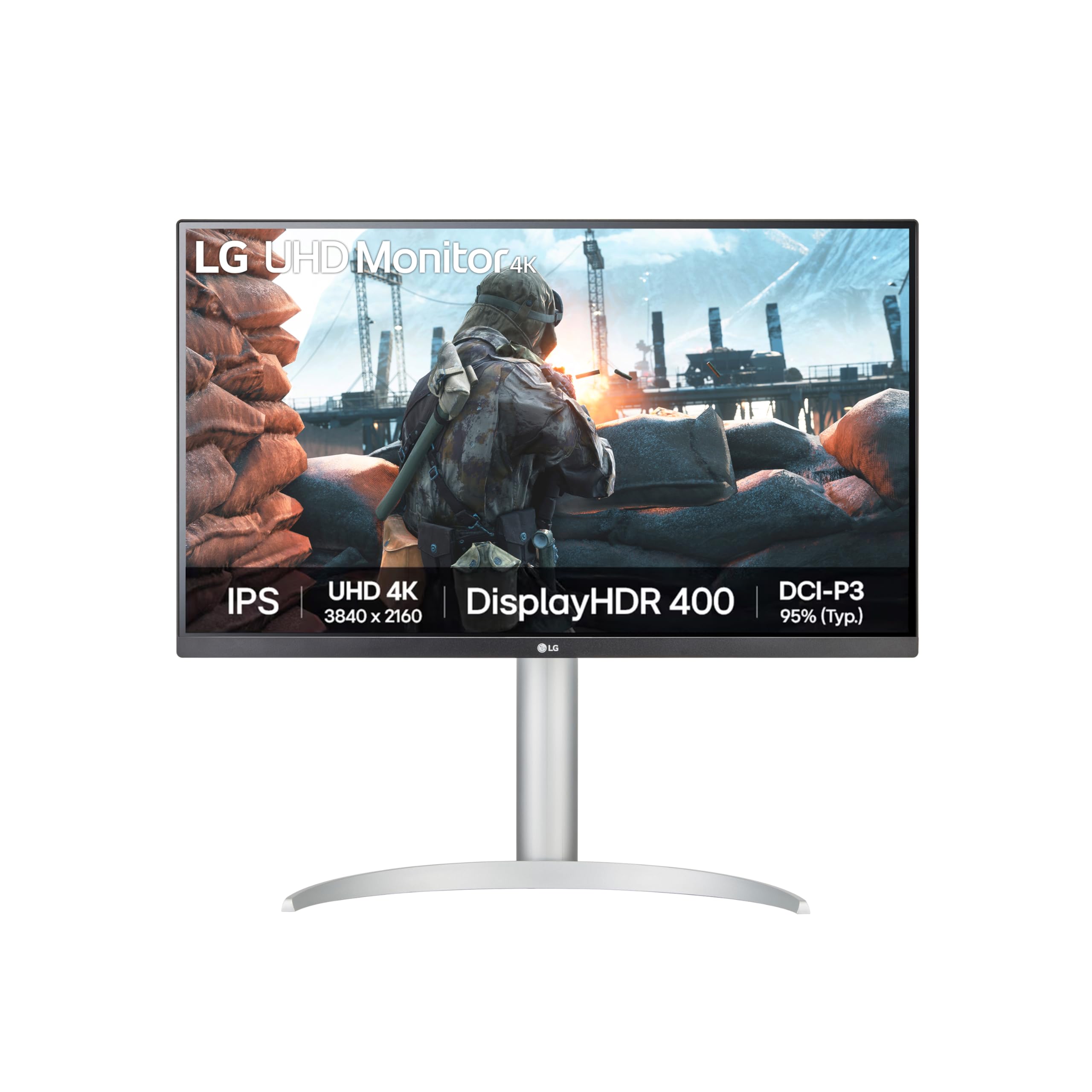 27 INCH IPS 4K UHD 60Hz Monitor 2 x HDMI DP & Height Adjustable Stand