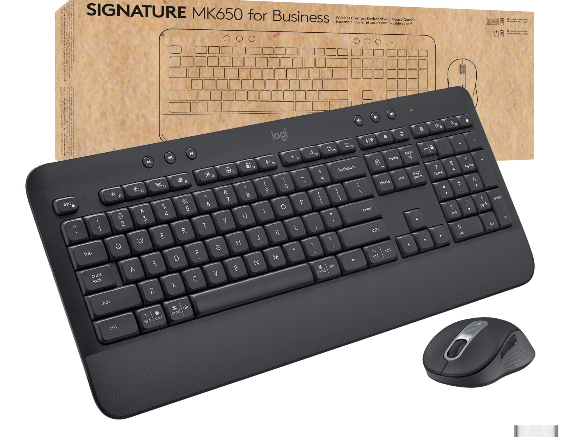 Logitech Signature MK650 Combo For Business keyboard Mouse included Office Bluetooth QWERTY UK