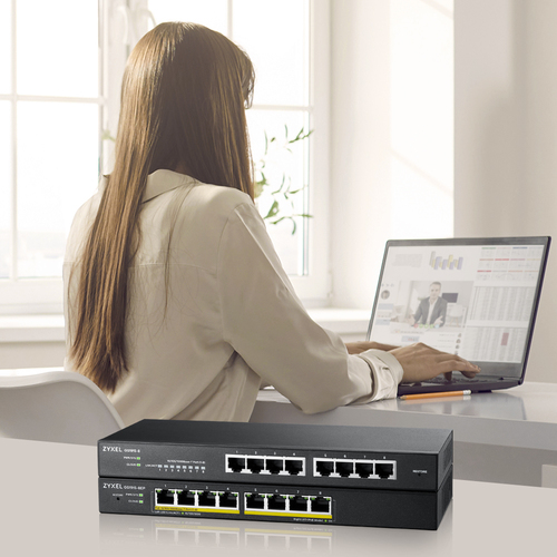 Zyxel GS1915-8EP Managed L2 Gigabit Ethernet (10/100/1000) Power over Ethernet (PoE) Black - Image 8