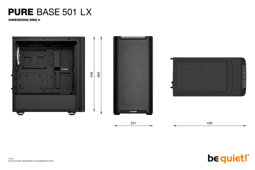 be quiet! Pure Base 501 LX Black Midi Tower - Image 9