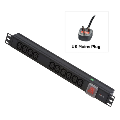 Lindy 29991 power distribution unit (PDU) 10 AC outlet(s) Black