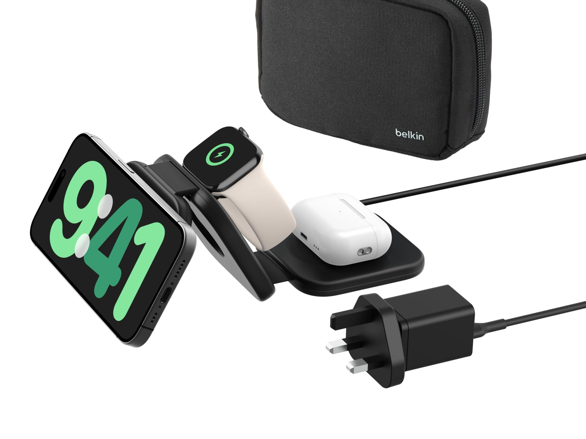 BOOSTCHARGE 3IN1 WLESS CHARGE W QI2