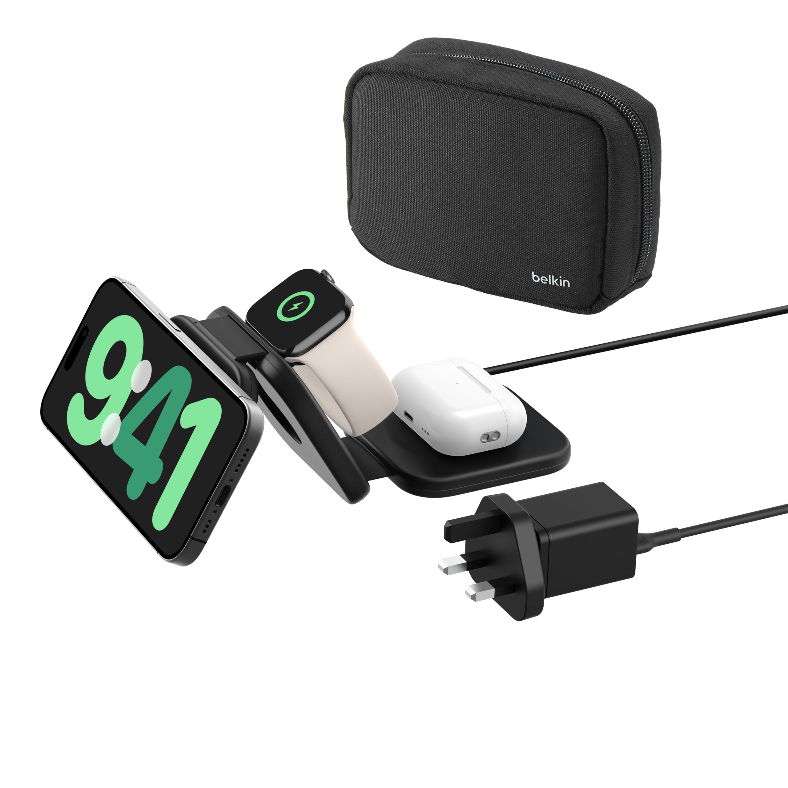 BOOSTCHARGE 3IN1 WLESS CHARGE W QI2