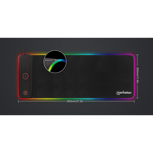 Manhattan 425513 mouse pad Gaming mouse pad Black - Image 5