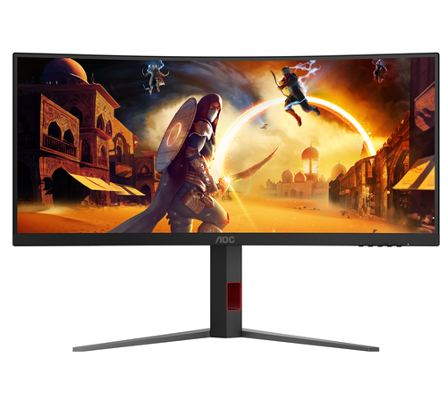 AOC G4 CU34G4Z computer monitor 86.4 cm (34") 3440 x 1440 pixels Wide Quad HD LED Black, Red - Image 2