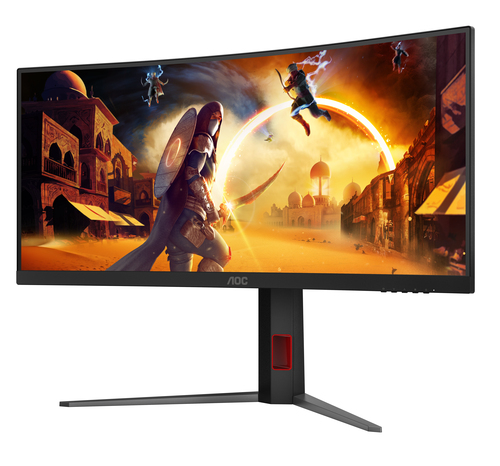 AOC G4 CU34G4Z computer monitor 86.4 cm (34") 3440 x 1440 pixels Wide Quad HD LED Black, Red - Image 7
