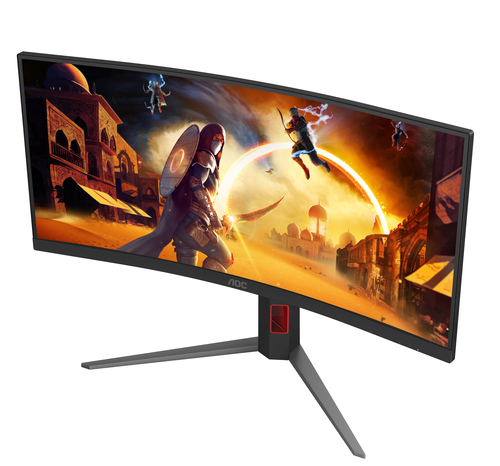 AOC G4 CU34G4Z computer monitor 86.4 cm (34") 3440 x 1440 pixels Wide Quad HD LED Black, Red - Image 5