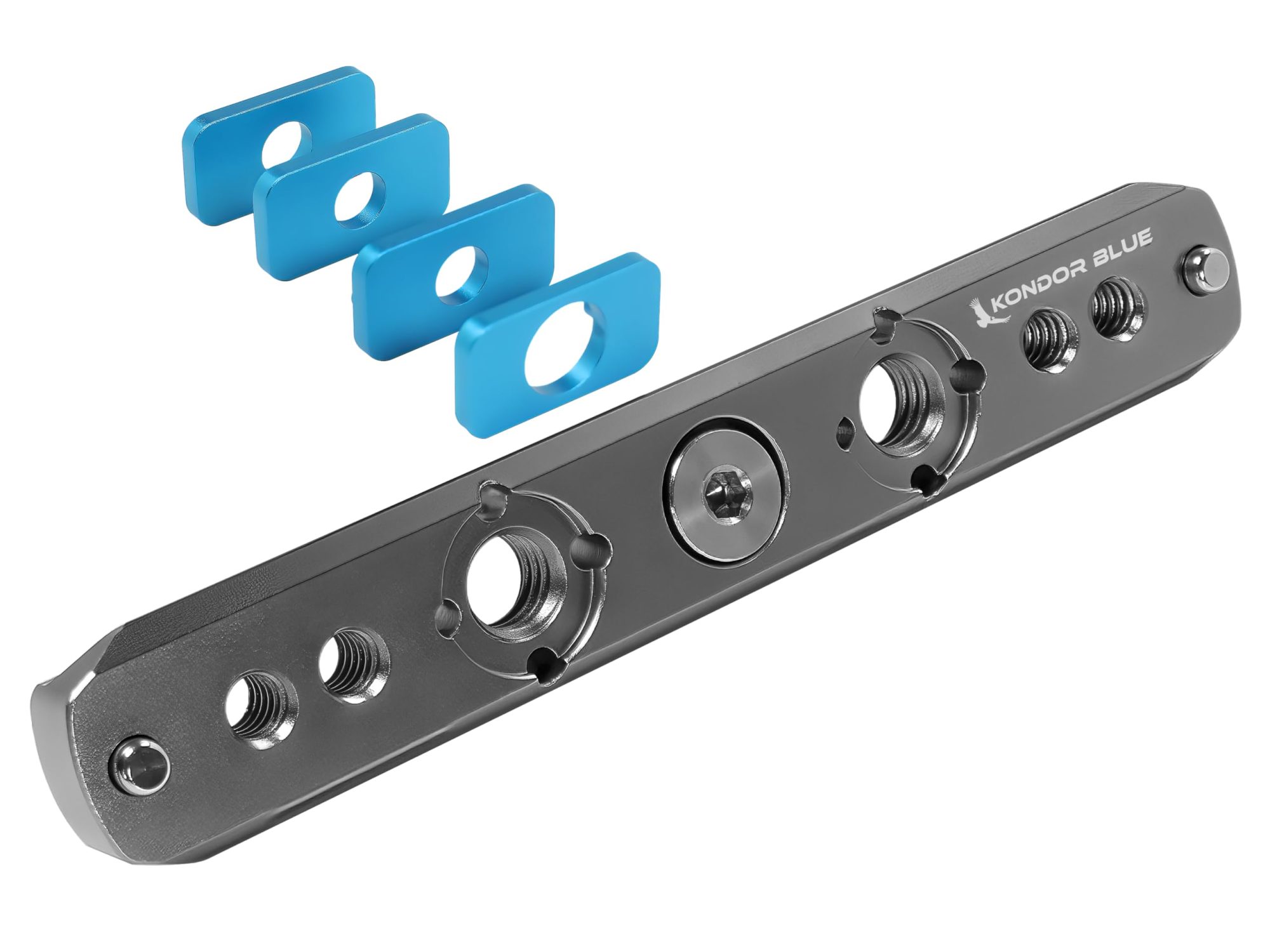 Modular monitor cage rails - 5 inch - Space Grey