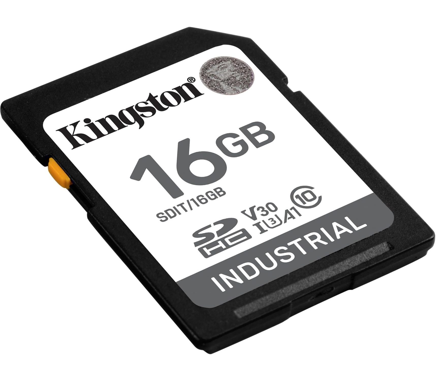 16GB SDHC INDUSTRIAL C10 -40C TO 85C UHS-I U3 V30 A1 PSLC