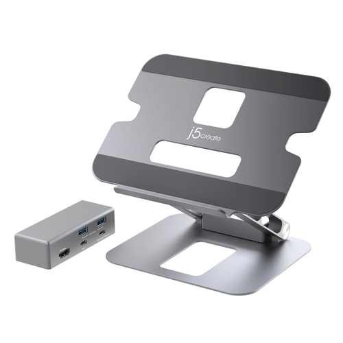 j5create JTS327 Laptop stand Grey 40.6 cm (16") - Image 2