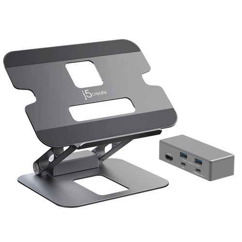 j5create JTS327 Laptop stand Grey 40.6 cm (16")