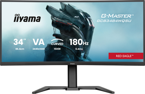 iiyama G-MASTER GCB3484WQSU-B1 computer monitor 86.4 cm (34") 3440 x 1440 pixels UltraWide Quad HD