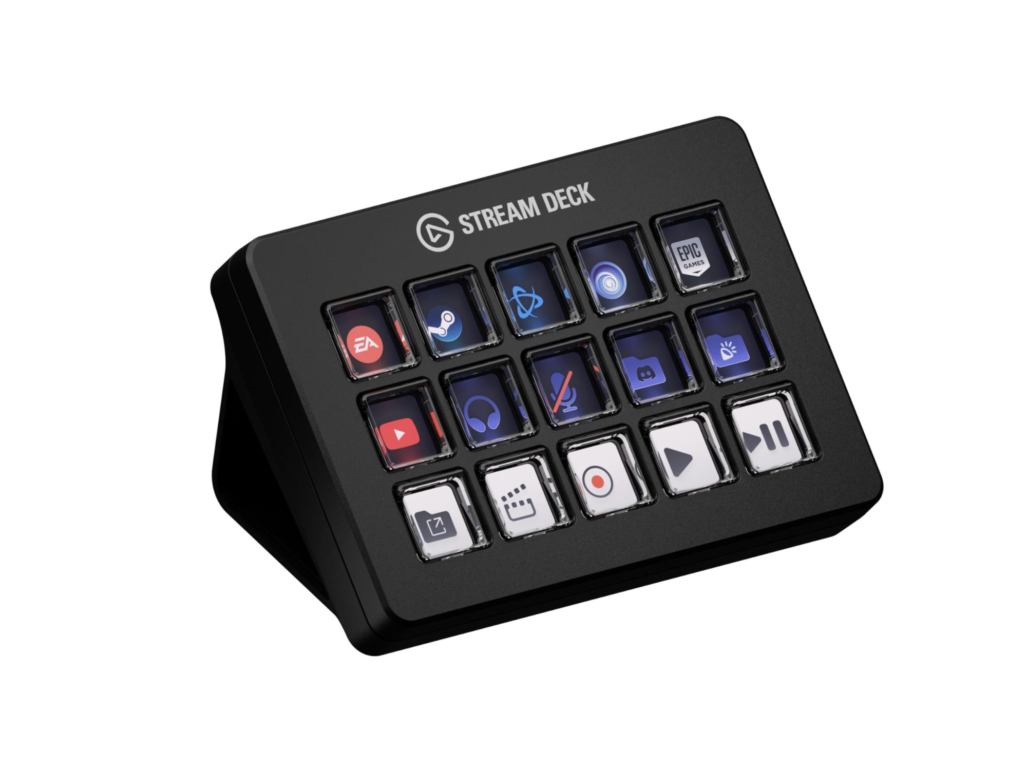 Tactile Control Interface with Scissor Keys - Black