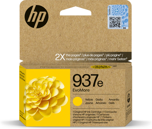 HP 937e EvoMore Yellow Original ink cartridge 1 pc(s) High (XL) Yield