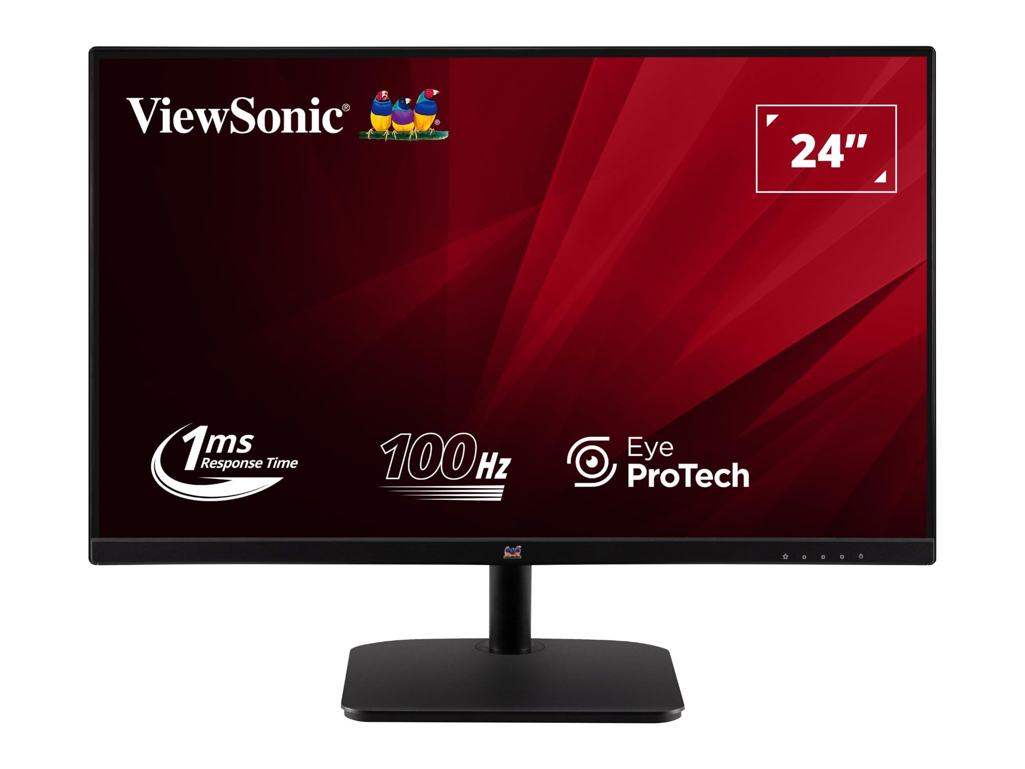 ViewSonic VA2432-H-2 - LED monitor - 24" (23.8" viewable) - 1920 x 1080 Full HD (1080p) - IPS - 250 cd/m² - 1000:1 - 1 ms - HDMI, VGA
