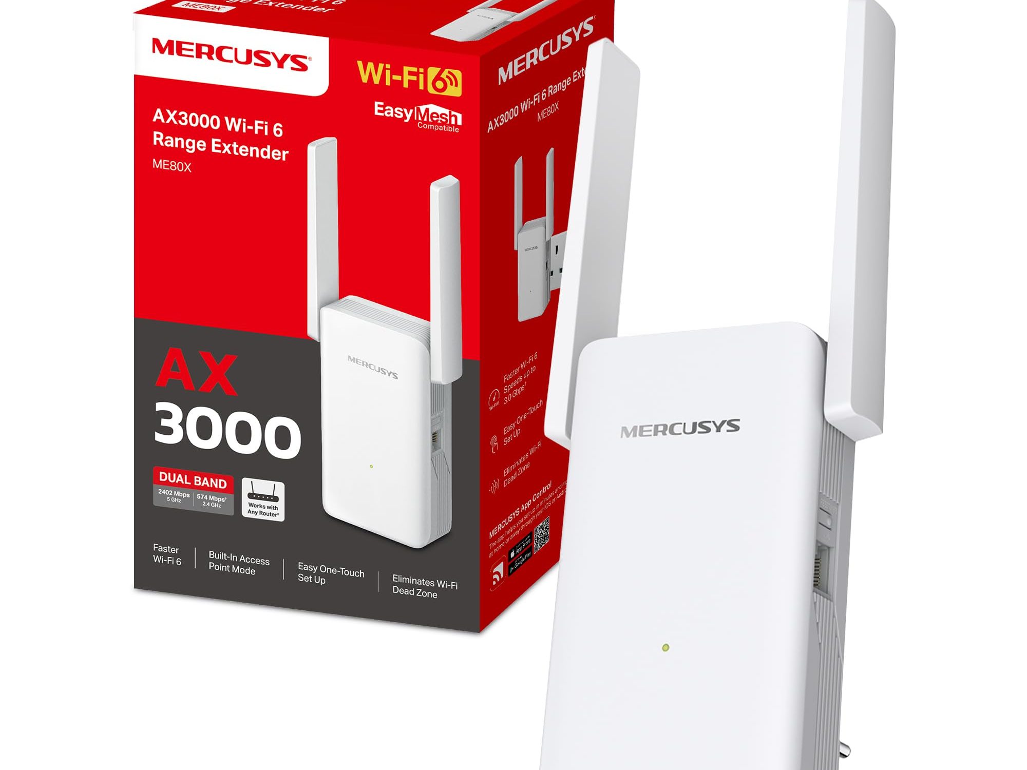 Mercusys ME80X AX3000 Wi-Fi Range Extender