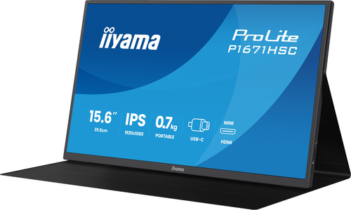 iiyama ProLite P1671HSC-B1 computer monitor 39.6 cm (15.6") 1920 x 1080 pixels LED Black - Image 6