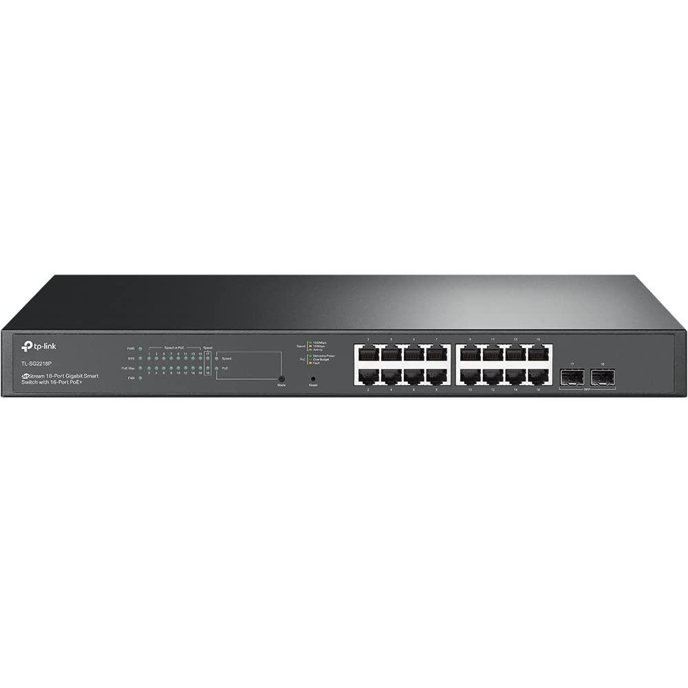 TP-Link Omada SG2218P 18-Port Gigabit Smart Switch with 16-Port PoE