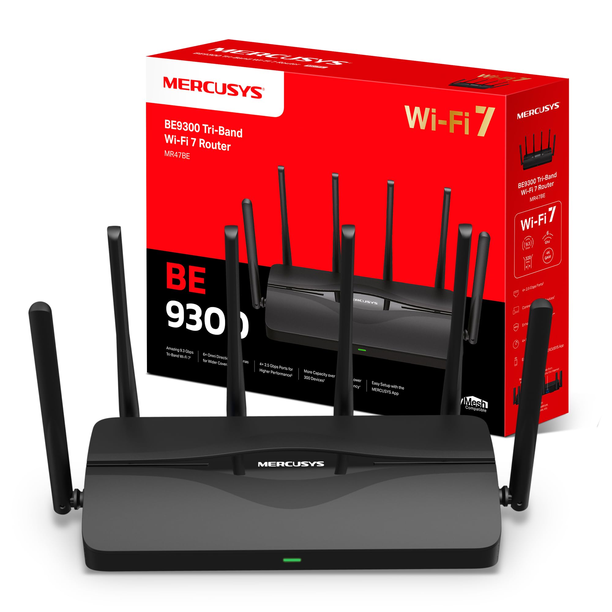 Mercusys MR47BE BE9300 Tri-Band Wi-Fi 7 Router