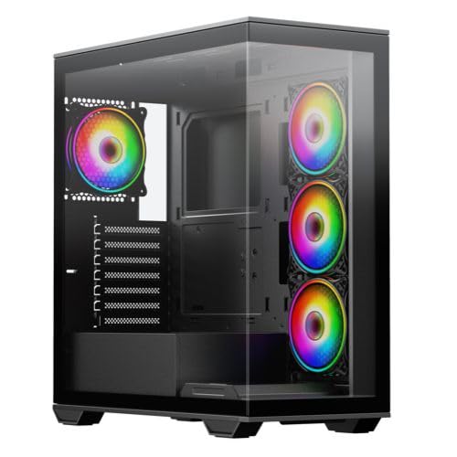 SOLUS BLACK ATX CASE 4X ARGB