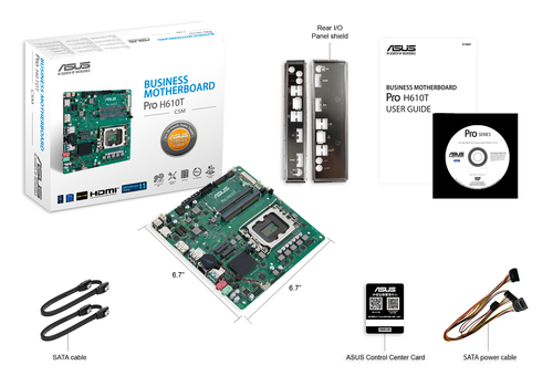 ASUS PRO H610T-CSM Intel H610 LGA 1700 mini ITX - Image 6