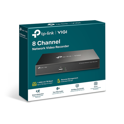TP-Link VIGI NVR1008H network video recorder 1U Black - Image 7