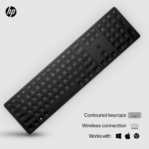 HP 450 BLK Programmable Wireless keyboard RF Wireless + USB Black - Image 3