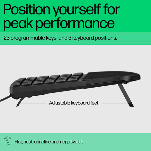 HP 480 Comfort Wired keyboard Home USB Black - Image 4