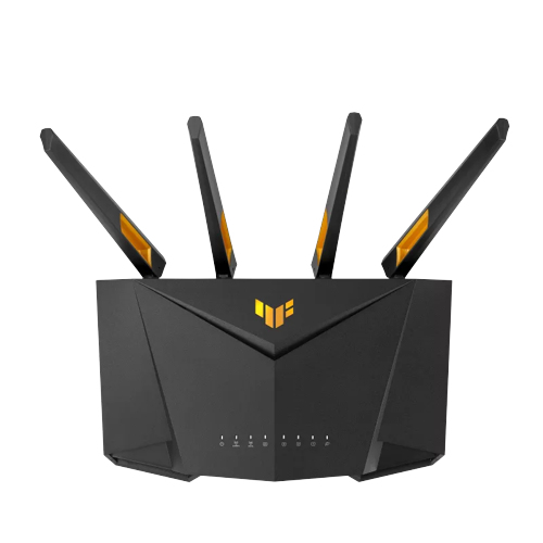 ASUS TUF Gaming AX3000 V2 wireless router Gigabit Ethernet Dual-band (2.4 GHz / 5 GHz) Black, Orange - Image 2