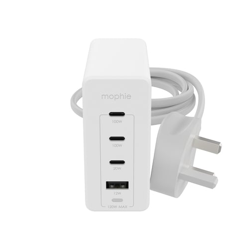 mophie 409909310 mobile device charger Tablet, Laptop, Smartphone AC Fast charging Indoor
