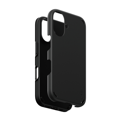 PanzerGlass CARE™ by ® Double Defense Case Black iPhone 16 mobile phone case Cover