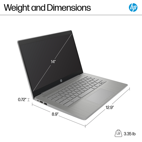 HP Chromebook 14a-ne1000na Intel® Celeron® N4500 35.6 cm (14") HD 4 GB LPDDR4x-SDRAM 64 GB eMMC - Image 3