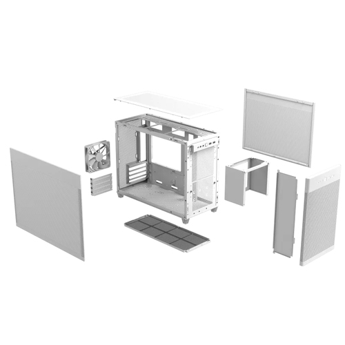 ASUS PRIME AP201 CASE TG WHITE Mini Tower - Image 8