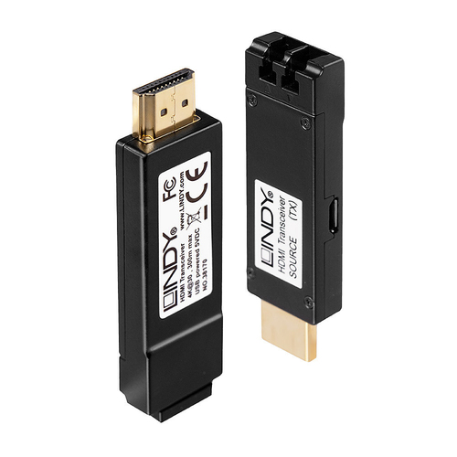 Lindy 38170 AV extender AV transmitter & receiver Black