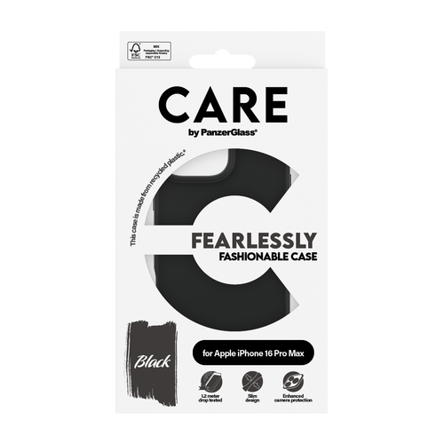 PanzerGlass CARE™ by ® Case Black iPhone 16 Pro Max mobile phone case Cover - Image 3