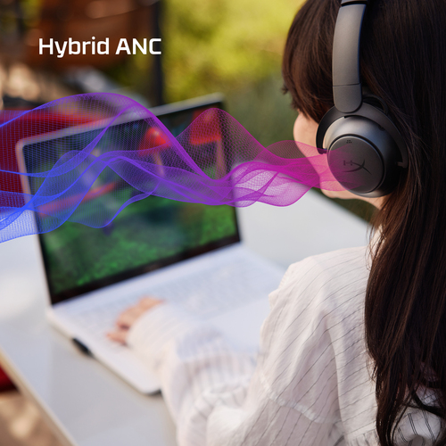 HyperX Cloud MIX 2 Dual Wireless Over-Ear Headphones with Noise Cancellation Wired & Wireless - Image 4