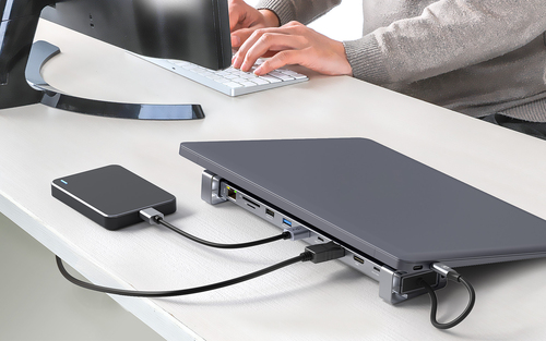 Manhattan 190398 laptop dock/port replicator Wired USB 3.2 Gen 1 (3.1 Gen 1) Type-C Grey - Image 7