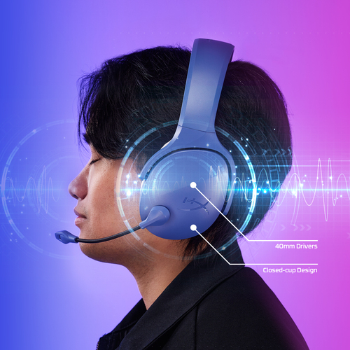 HyperX Cloud Jet Wireless Light Blue Gaming Headset Head-band USB Type-A Bluetooth - Image 4