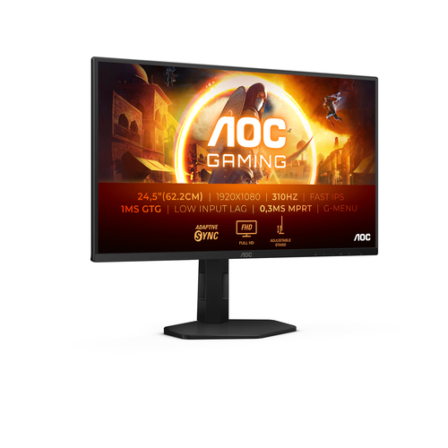 AOC G4 25G4SXU computer monitor 62.2 cm (24.5") 1920 x 1080 pixels Full HD LED Black, Grey - Image 2