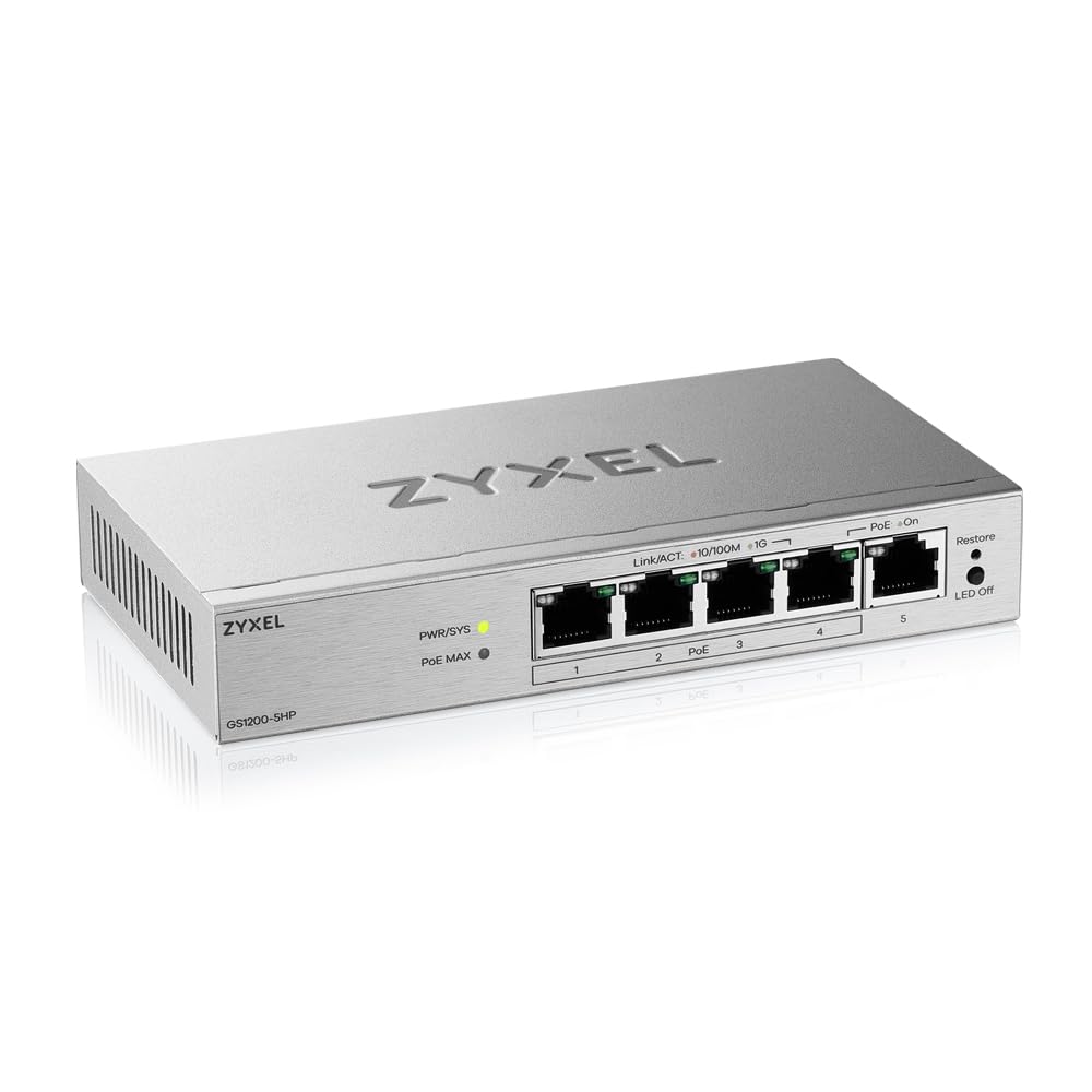 ZYXEL GS1200-5HP V3 5 PORT