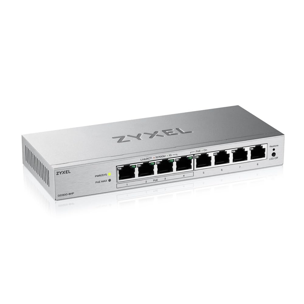 ZYXEL GS1200-8HP V3 8 PORT