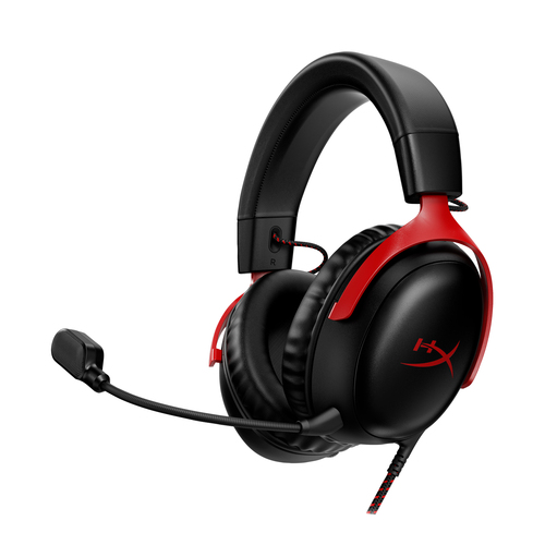 HyperX Cloud III BLK/RED GAM HEADSET Wired Head-band USB Type-C Black, Red