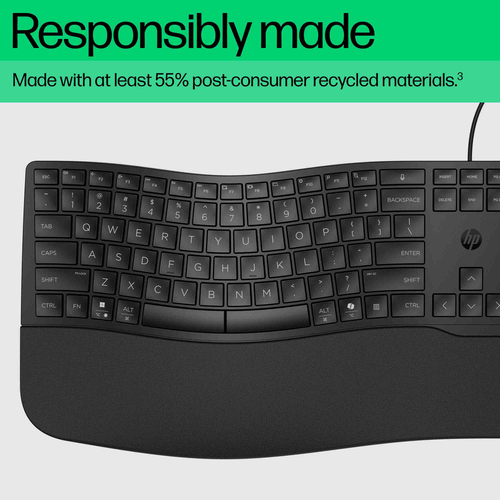 HP 480 Comfort Wired keyboard Home USB Black - Image 6