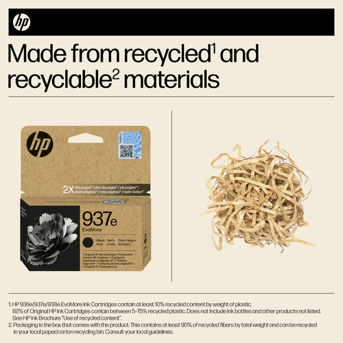 HP 937e EvoMore Black Original ink cartridge 1 pc(s) High (XL) Yield - Image 5
