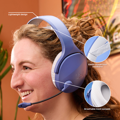 HyperX Cloud Jet Wireless Light Blue Gaming Headset Head-band USB Type-A Bluetooth - Image 5