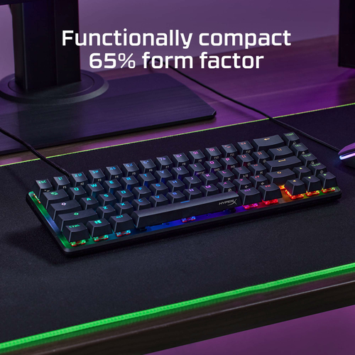 HyperX Alloy Origins 65 - Mechanical Gaming - HX Red (USLayout) (HKBO1T-RD-US/N) keyboard USB Black - Image 9