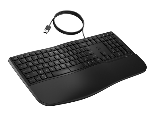 HP 480 Comfort Wired keyboard Home USB Black - Image 2