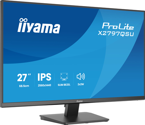 iiyama ProLite X2797QSU-B1 computer monitor 68.6 cm (27") 2560 x 1440 pixels Quad HD LED Black - Image 2